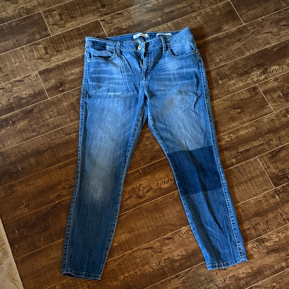 Guess Blue Skinny Ankle Jeans